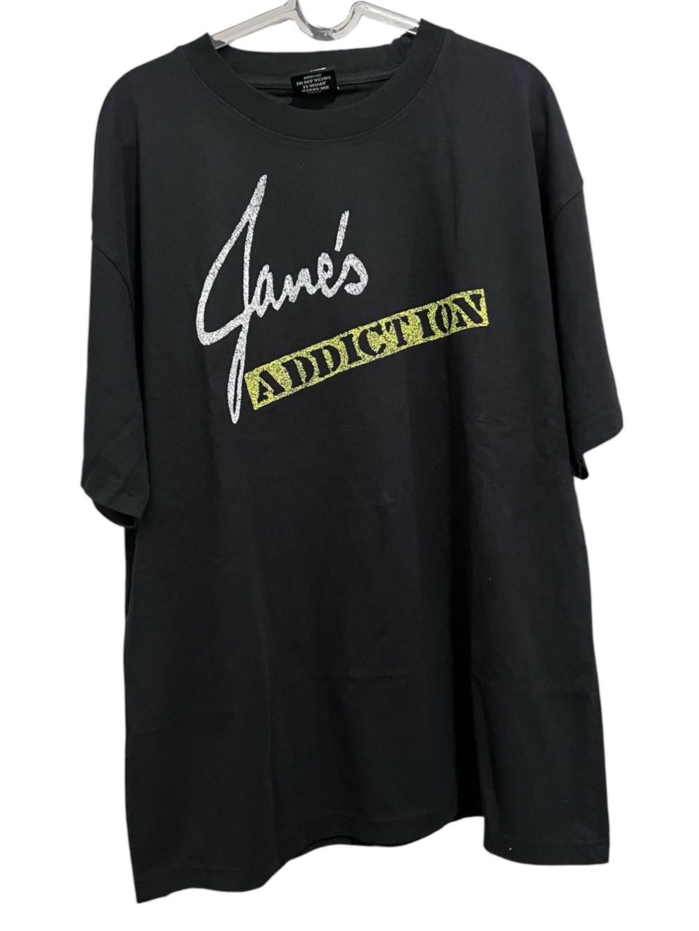 Jane's Addiction Logo Poster Collage Giant Vintage T-Shirt Size Large